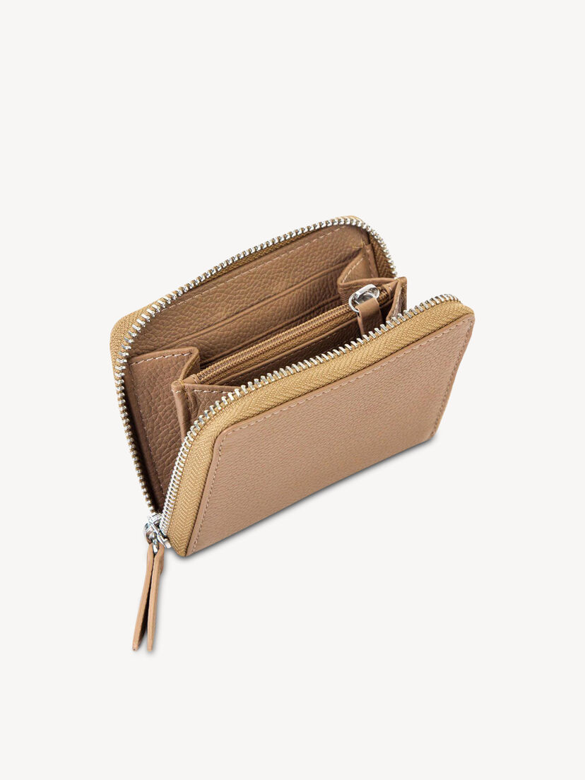 Leren Portemonnee - beige