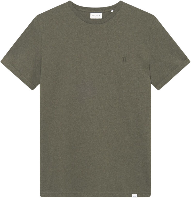 Les Deux Nørregaard T-Shirt Tonal Forest green melange