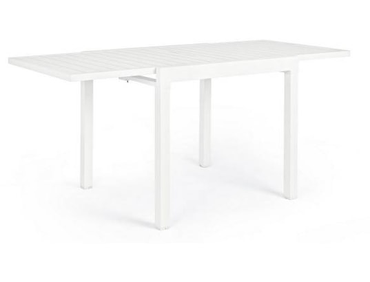 CONCEPT1 - Table extérieure Pelagius blanc 83/166 x 80 x h75 cm
