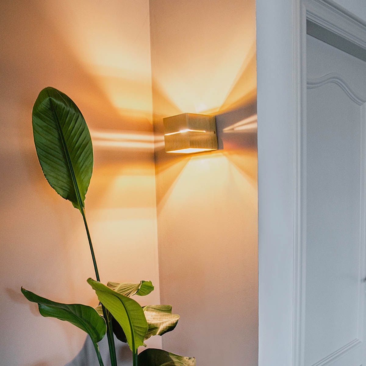 Smart wandlamp goud 9,7 cm incl. Wifi G9 - Transfer