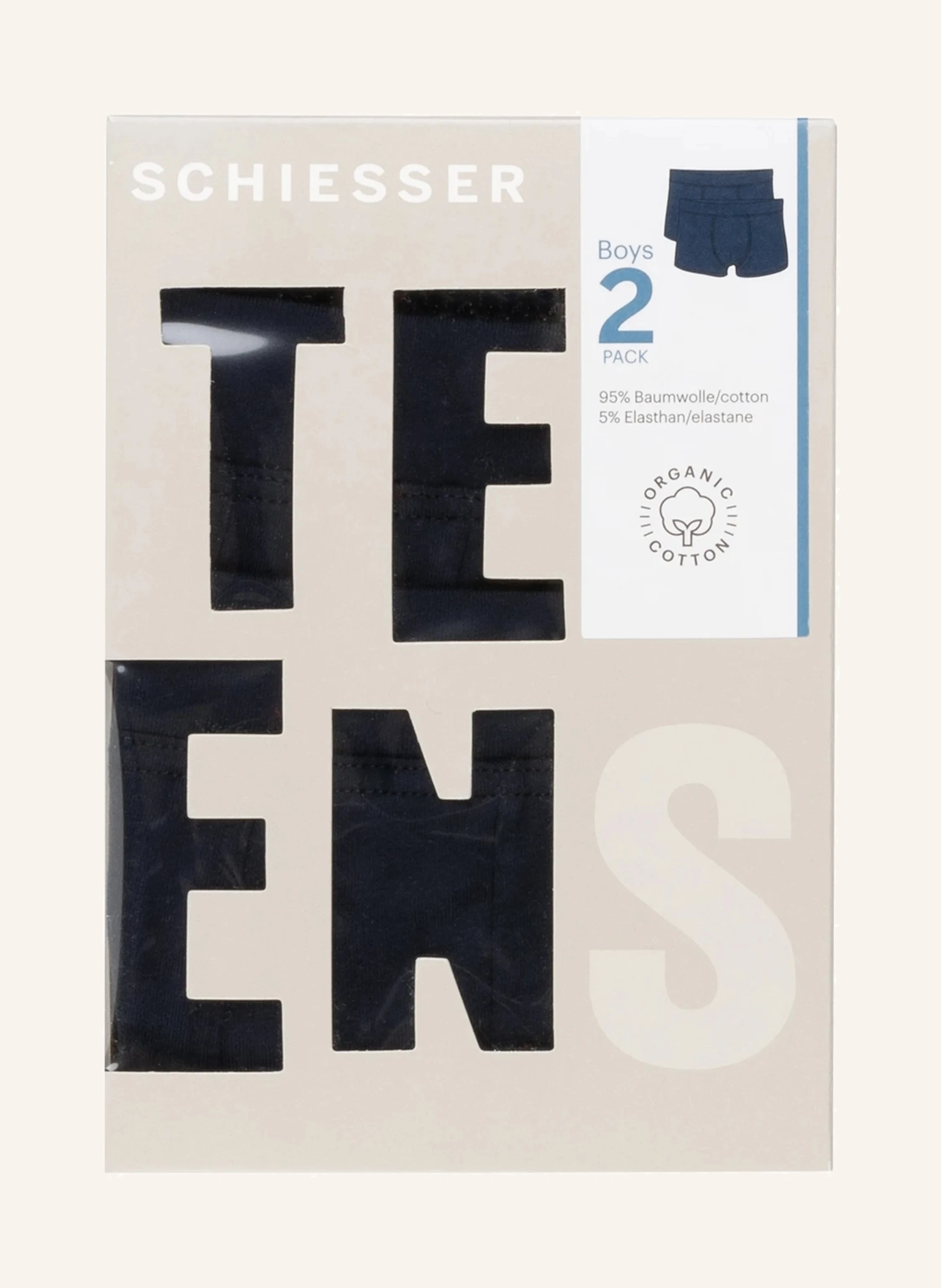 SCHIESSER 2er-Pack Boxershorts ORGANIC COTTON