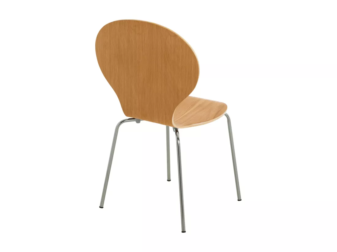 Lot de 16 Chaise de conférence - Bois & Nature - Chêne - DIEGO
