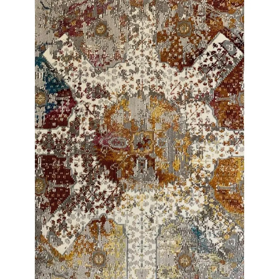 Picasso Feraghan Vintage Rond Vloerkleed Multi / Beige Laagpolig - 200 CM ROND