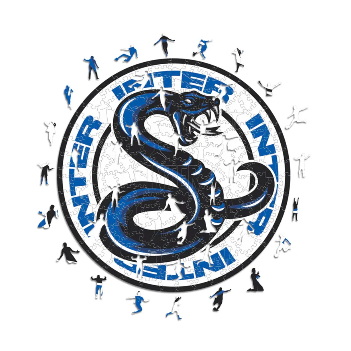 FC Inter de Milão Snake Puzzle Madeira (150 Peças)