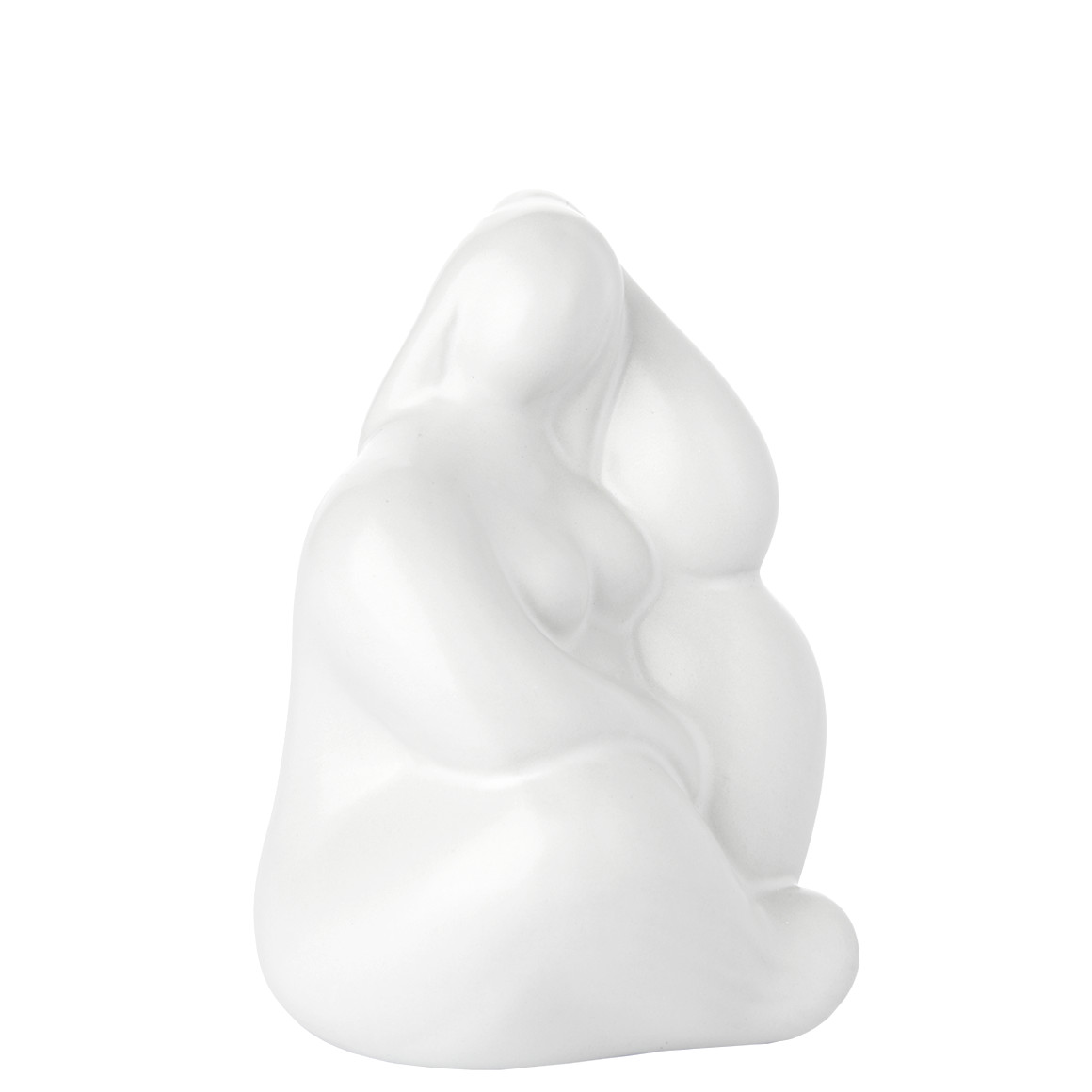 Kleine Deko-Figur Frau weiss