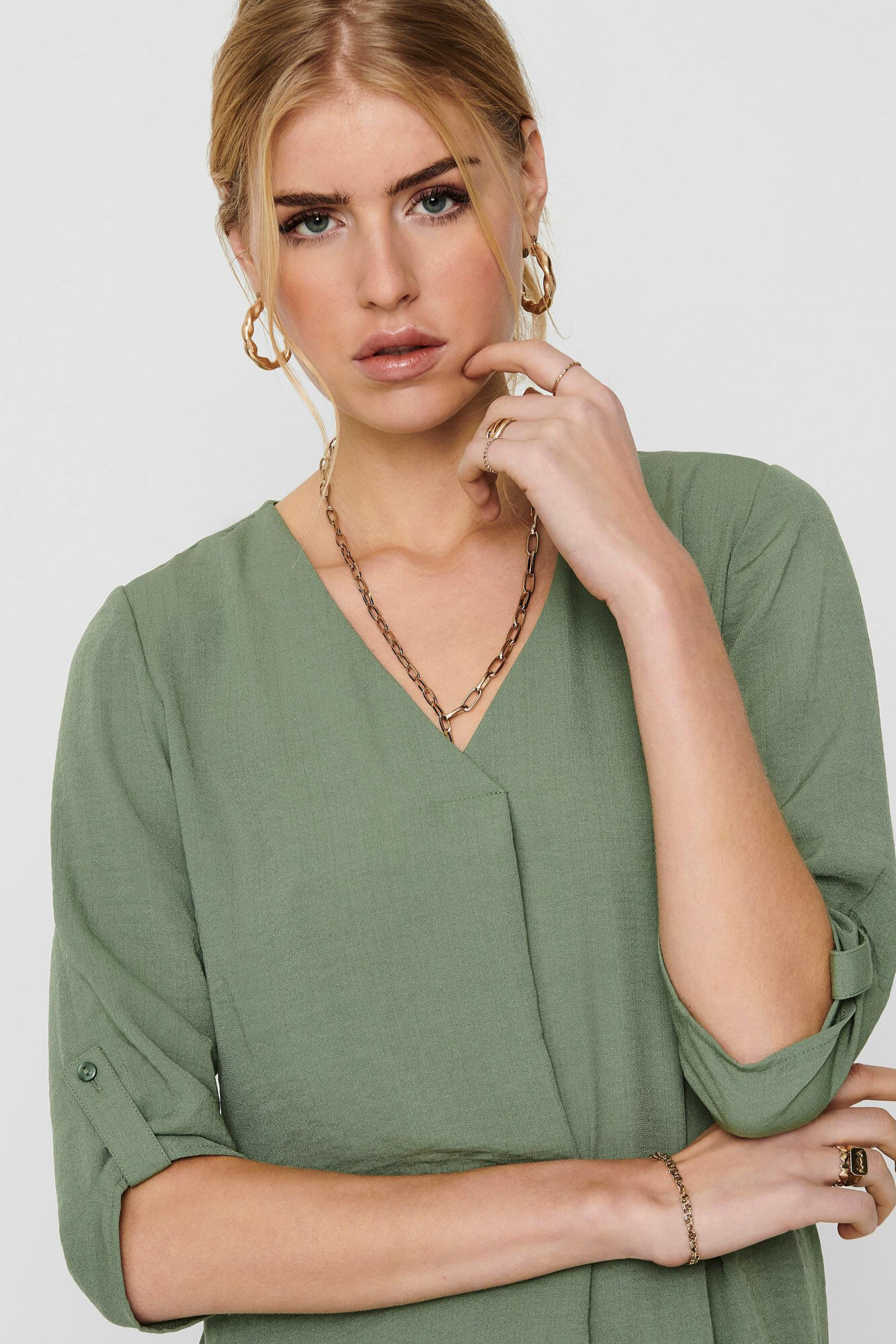 Blusa de manga 3/4