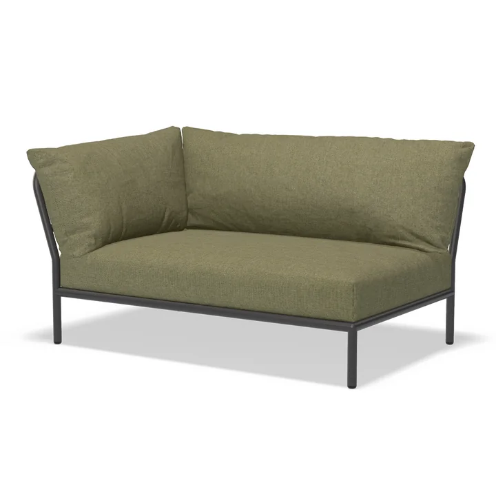 HOUE - Level 2 Sofa, links, dark grey / leaf