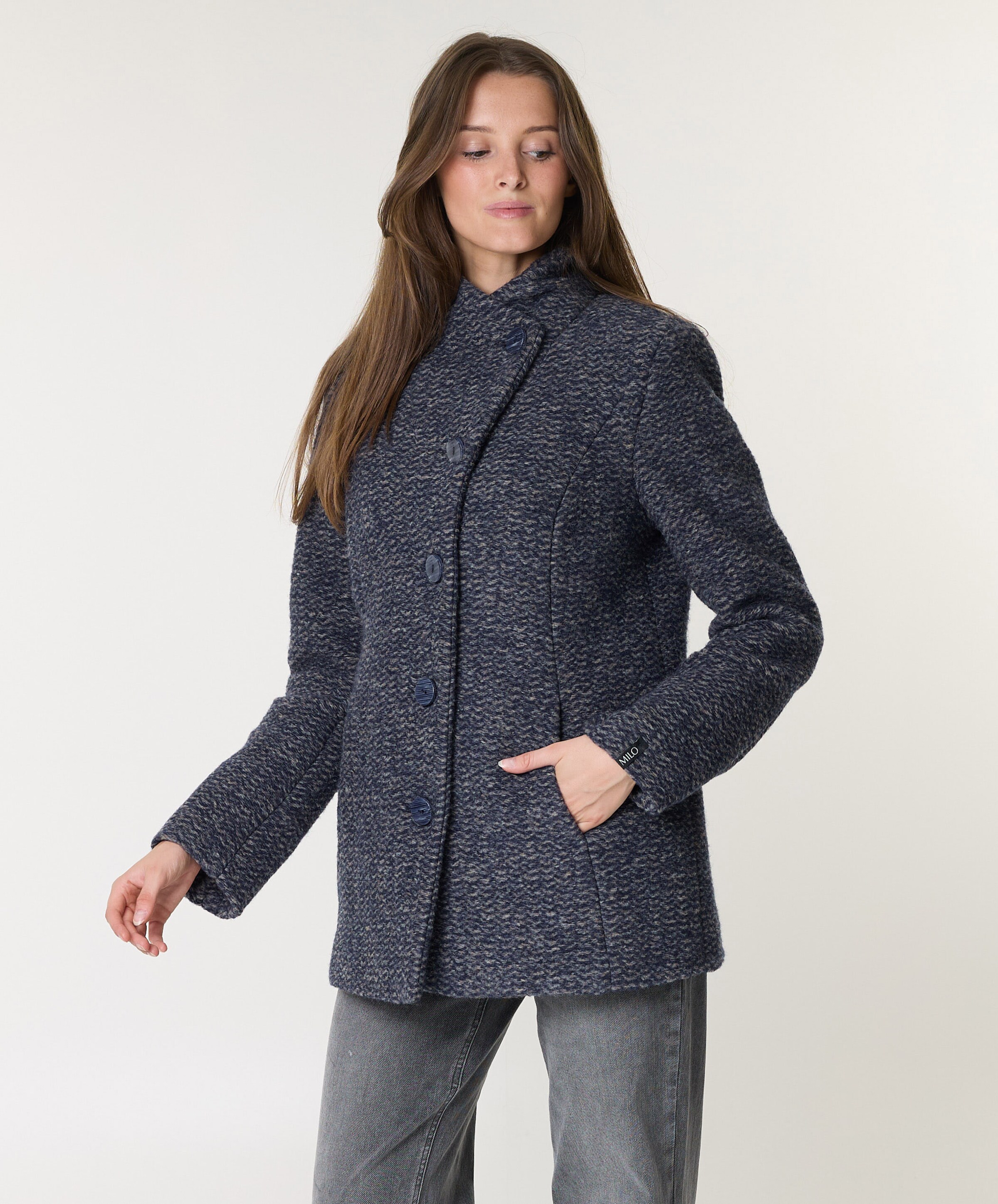 Milo Dames jas blauw