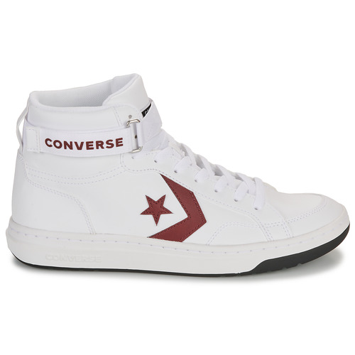 Converse - PRO BLAZE V2 LEATHER - Blanc / Bordeaux
