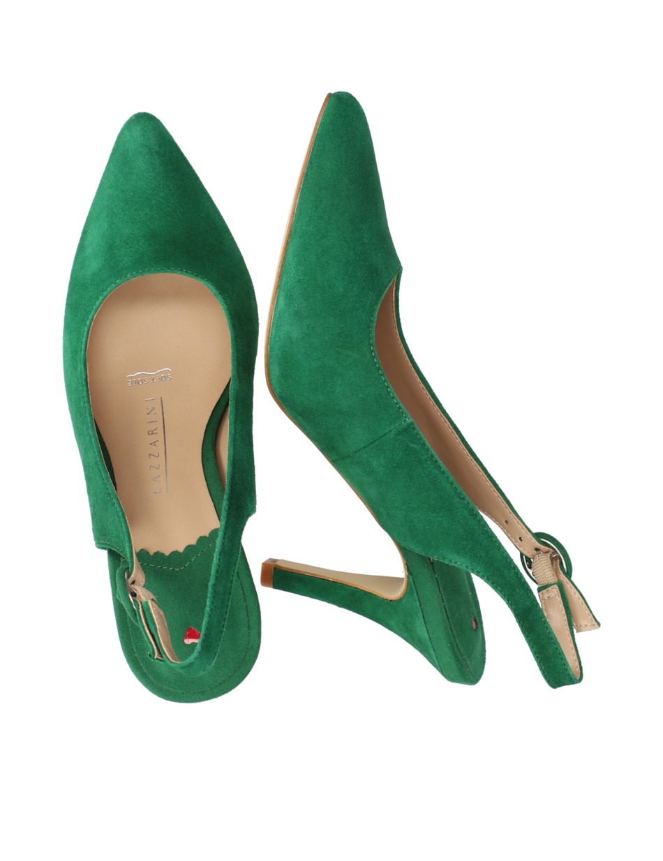 Veloursleder Slingpumps