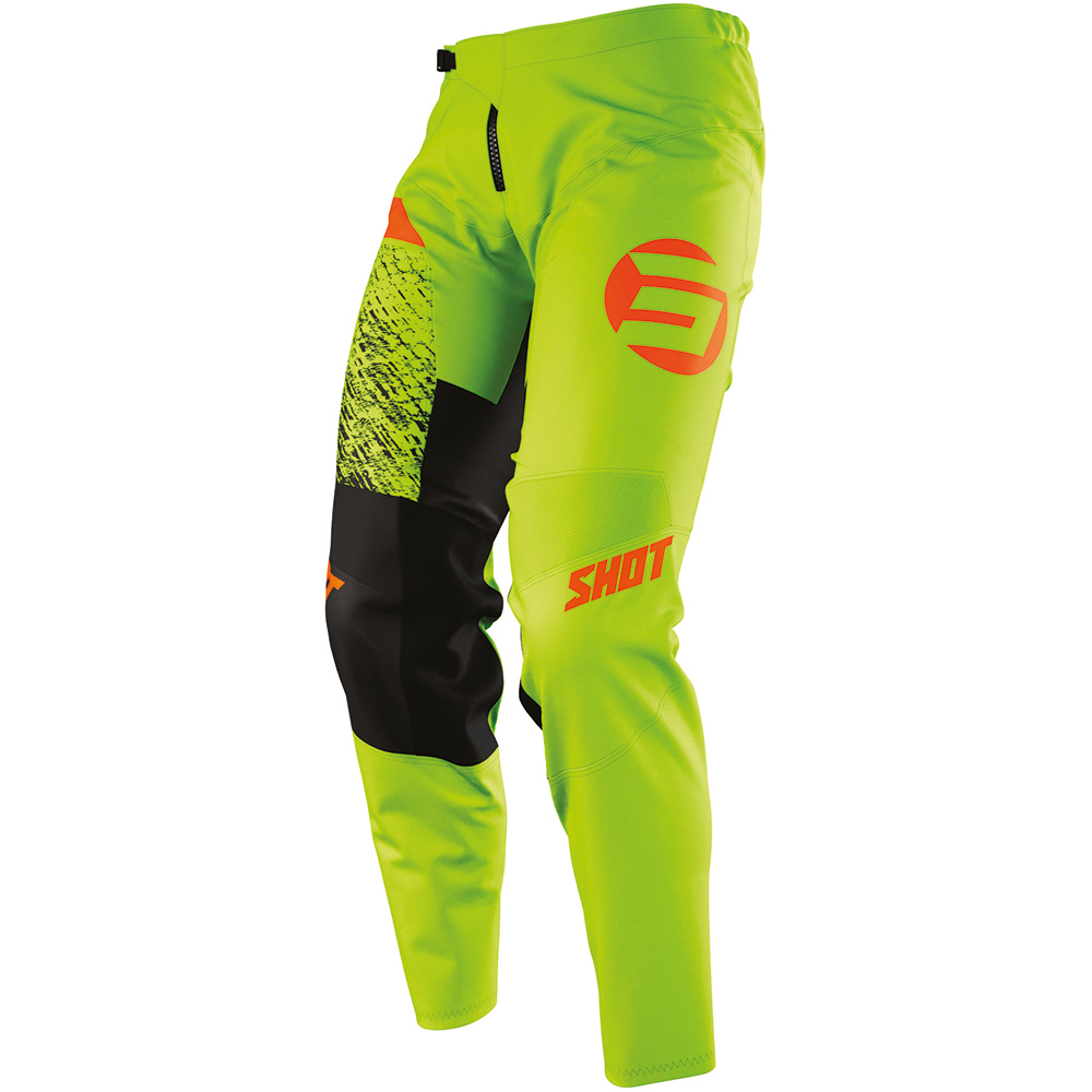 Shot - Pantalon enfant Devo Kid Roll Vert / Noir / Orange