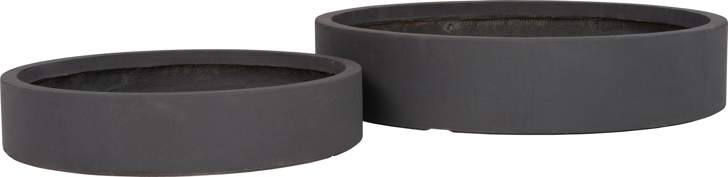 Intratuin plantenschaal Silence antraciet D 80 H 16 cm