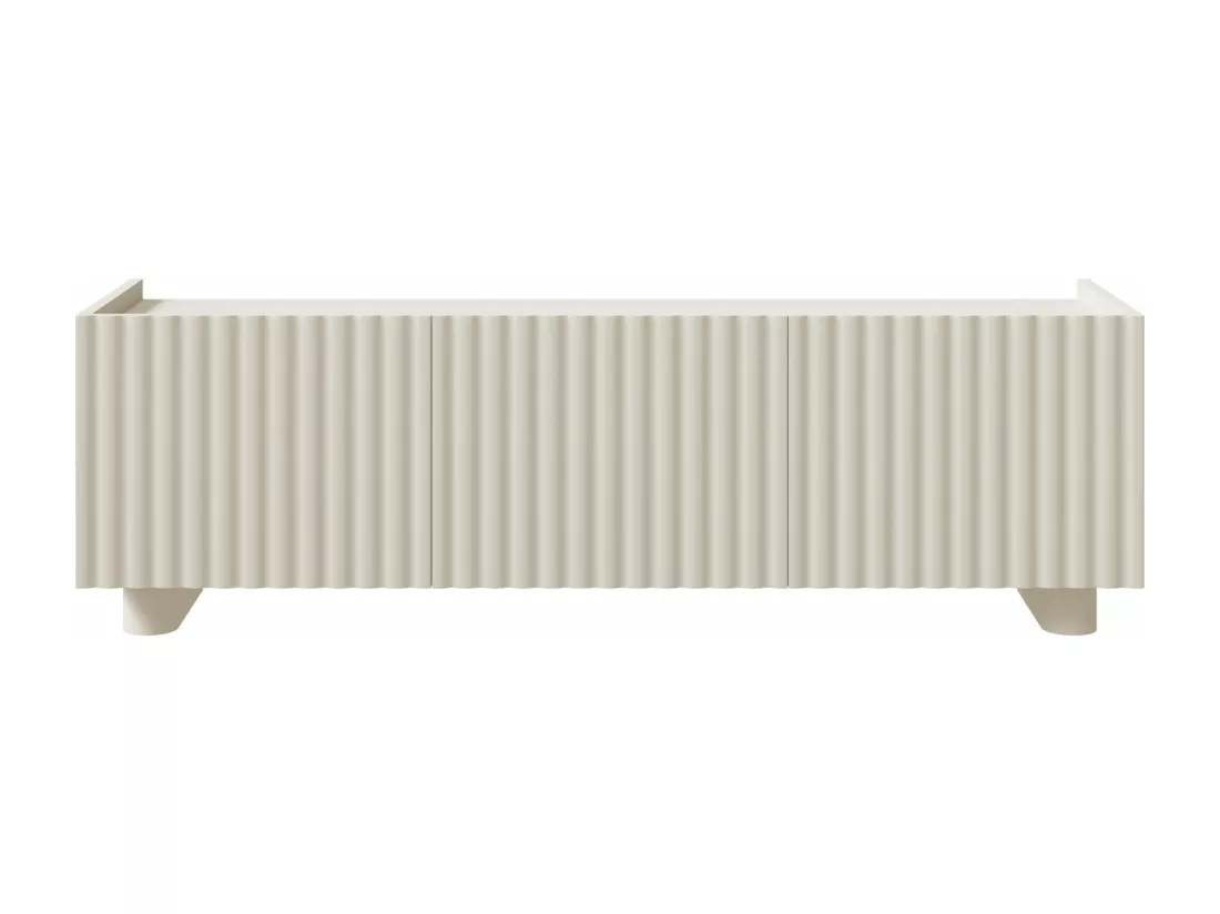 Meuble TV 3 portes - 144 cm - grège - FIORRA