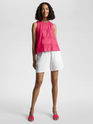 Blusa Broderie Anglaise Popeline Regular Fit