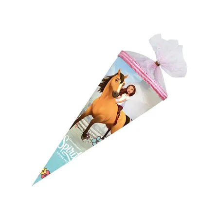 Nestler Schultüte Spirit Riding free Tüllverschluss 22cm rund