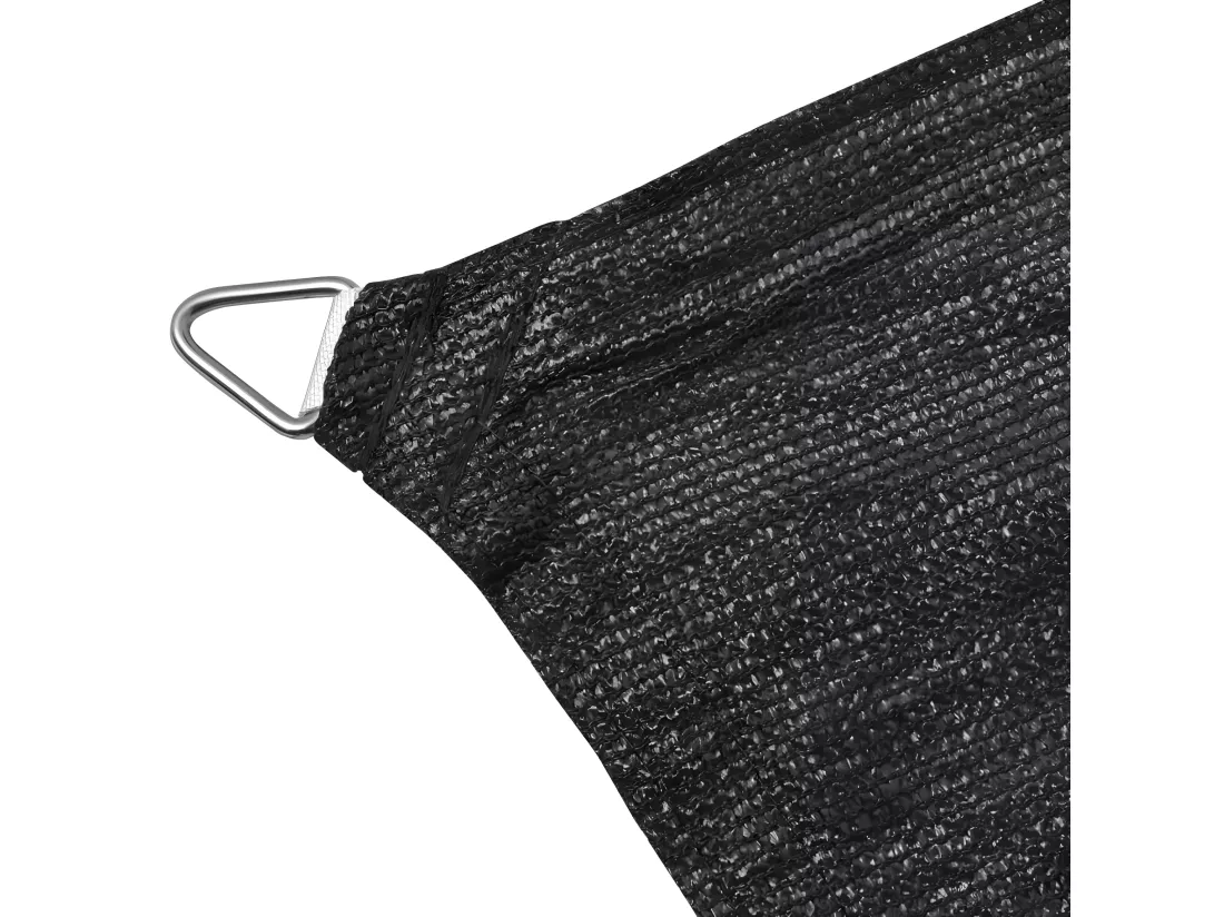 Voile d'ombrage en PEHD rectangulaire 4 x 6 m Anthracite
