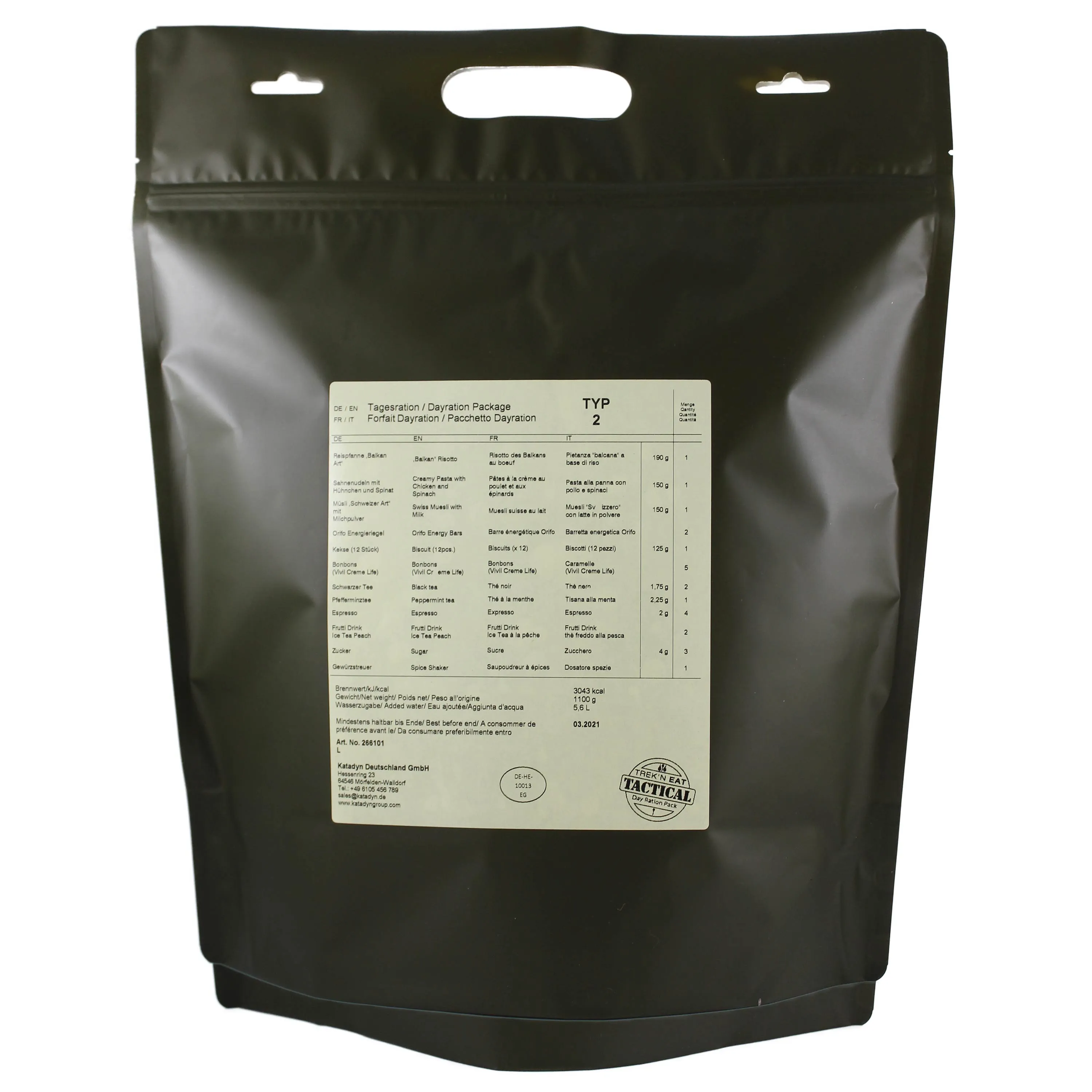 Katadyn -  Tagesration Day Ration Pack Typ 2