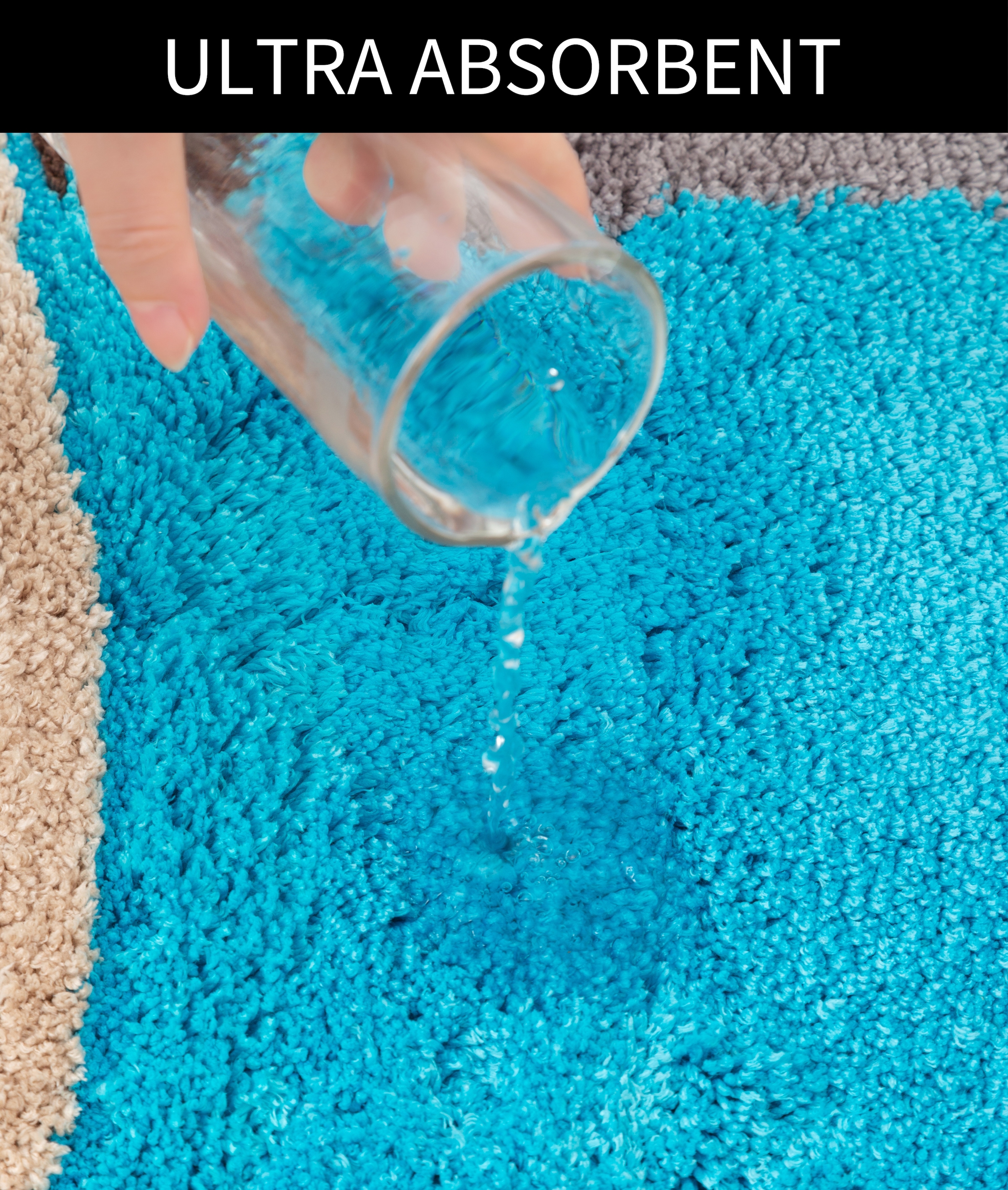 my home Badematte »Belio, Badvorleger, Badezimmer Teppich« Höhe 20 mm rutschhemmend beschichtet fussbodenheizungsgeeignet | schnell trocknend | strapazierfähig Badematte, Badteppich, Badematten auch als 2 tlg. Set erhältlich, bunt