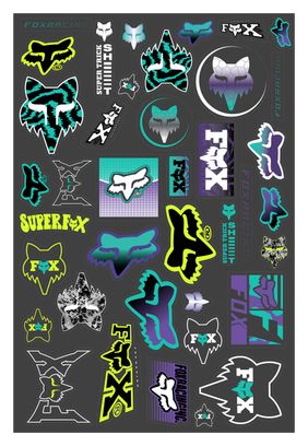Autocollant Fox Multicouleurs