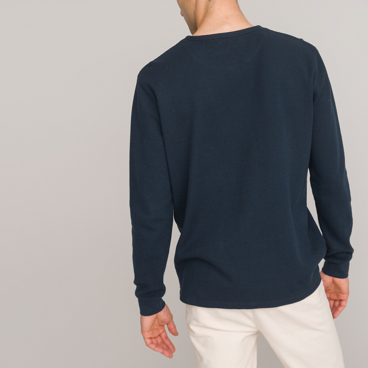 COLEÇÃO LA REDOUTE<br>Camiseta com gola túnica e mangas compridas