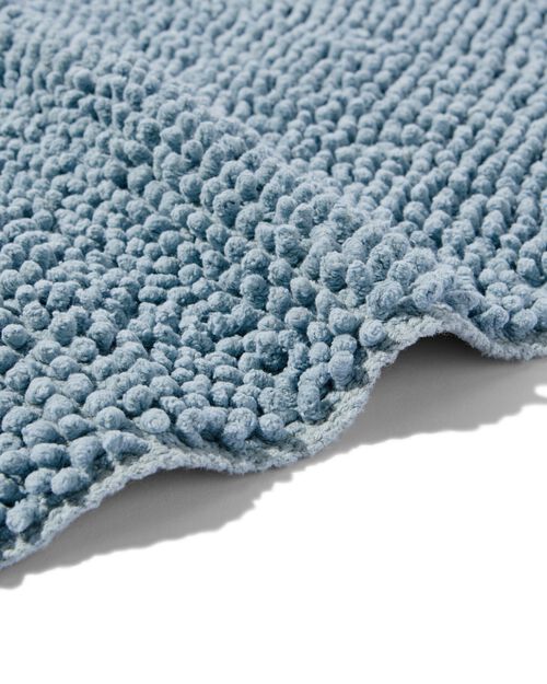 tapis de bain 50x85 chenille bleu glacier