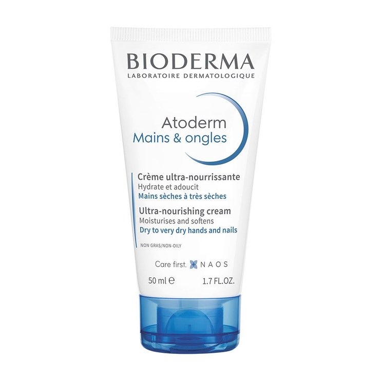 Crème ultra-nourrissante 50ml Atoderm Mains & Ongles Sèches Et Abîmees Bioderma