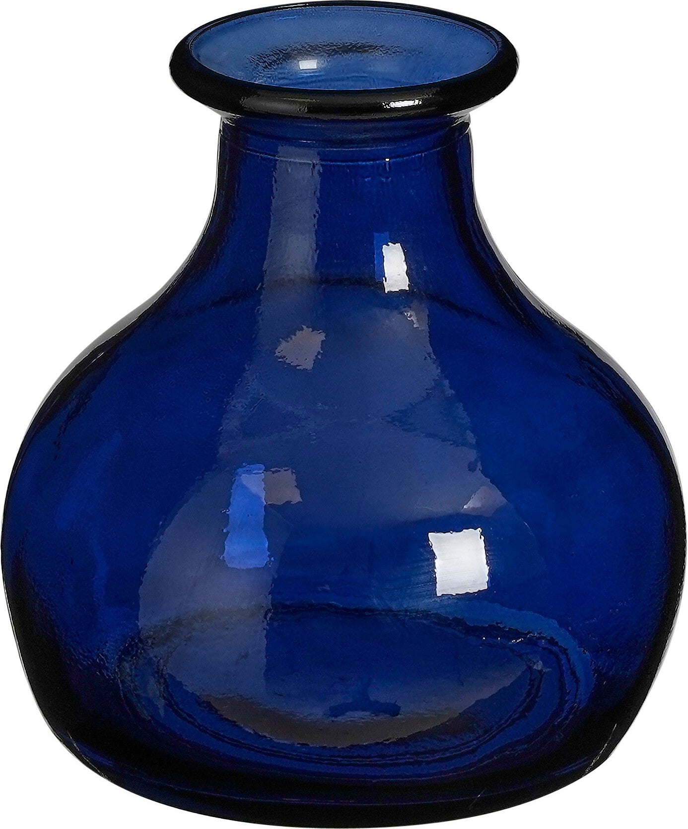 Mica Decorations vaas Qin blauw D 19 H 21 cm