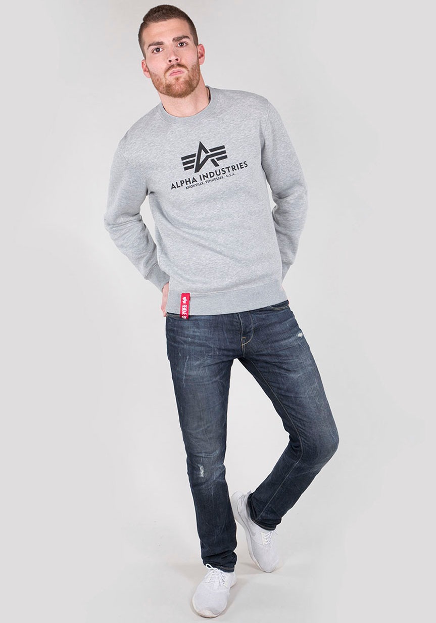 Alpha Industries Sweatshirt »Basic Sweater«, Baumwollmischung, regular fit