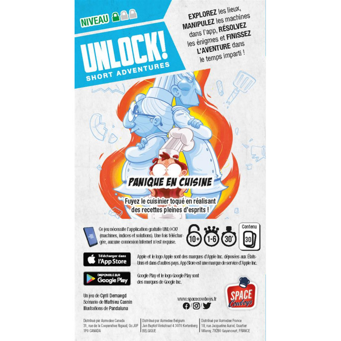 Unlock! Short Adventure 1 : Panique en Cuisine