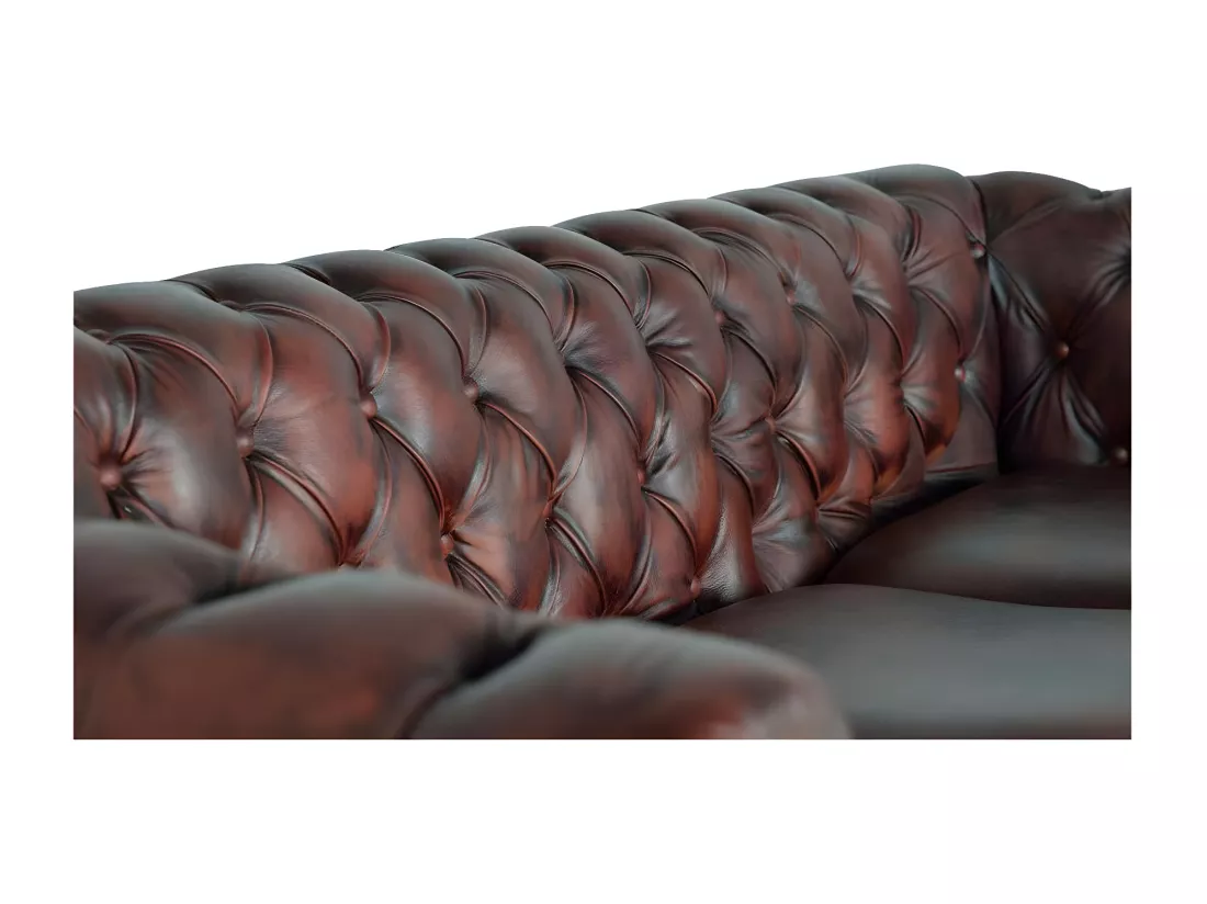 FAUTEUIL CHESTER 3 PLACES Marrón.Giner y Colomer.72x86x200
