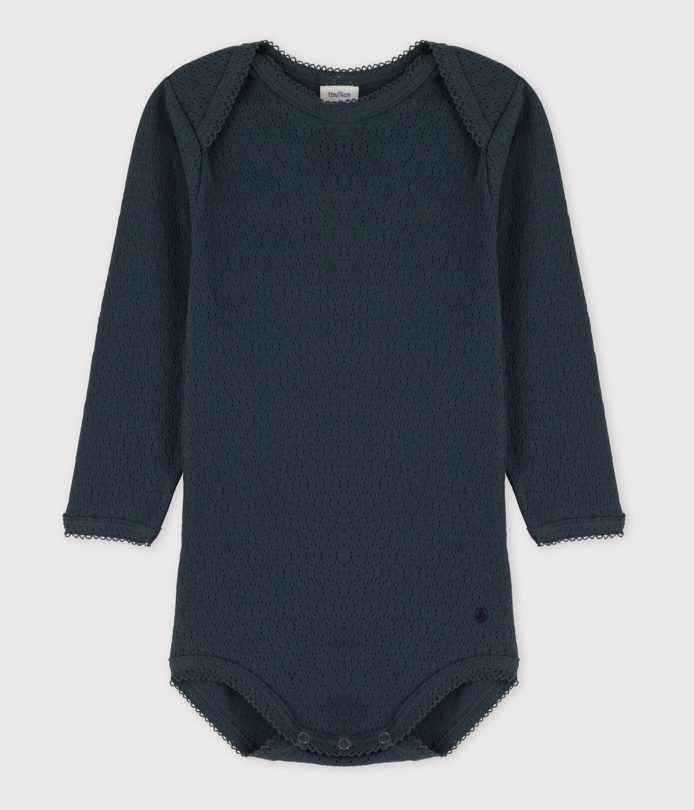 Body manches longues bébé en maille ajourée