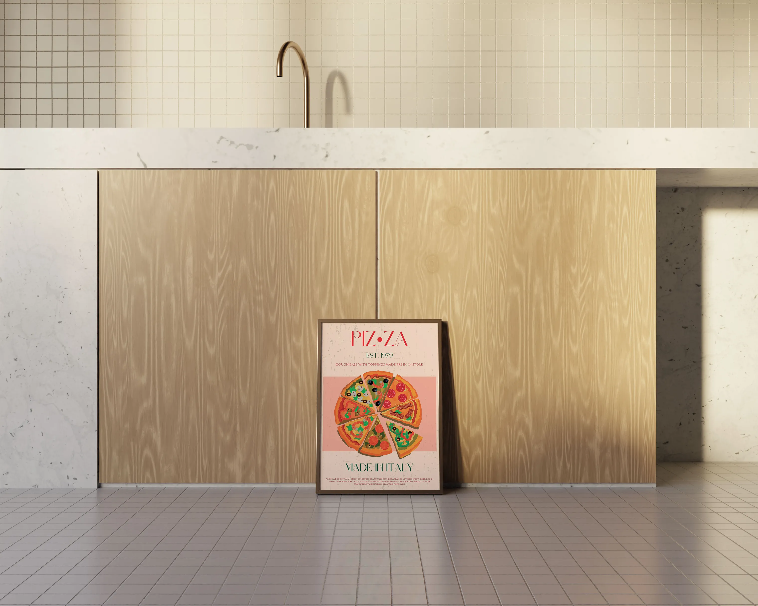 Poster&Frame Plakat - Pizza