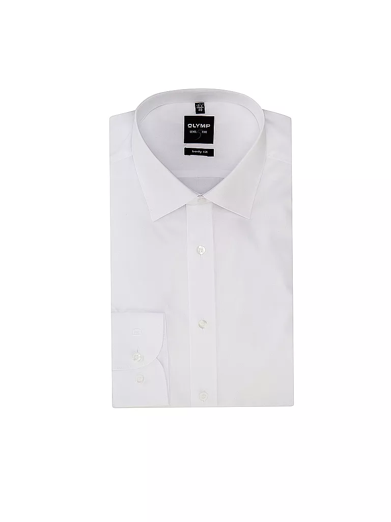 OLYMP LEVEL FIVE Hemd Body Fit weiss