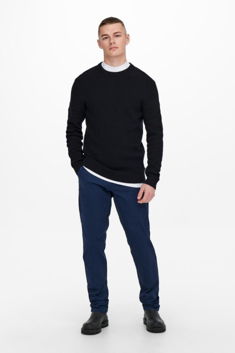Only & Sons blauwe heren trui