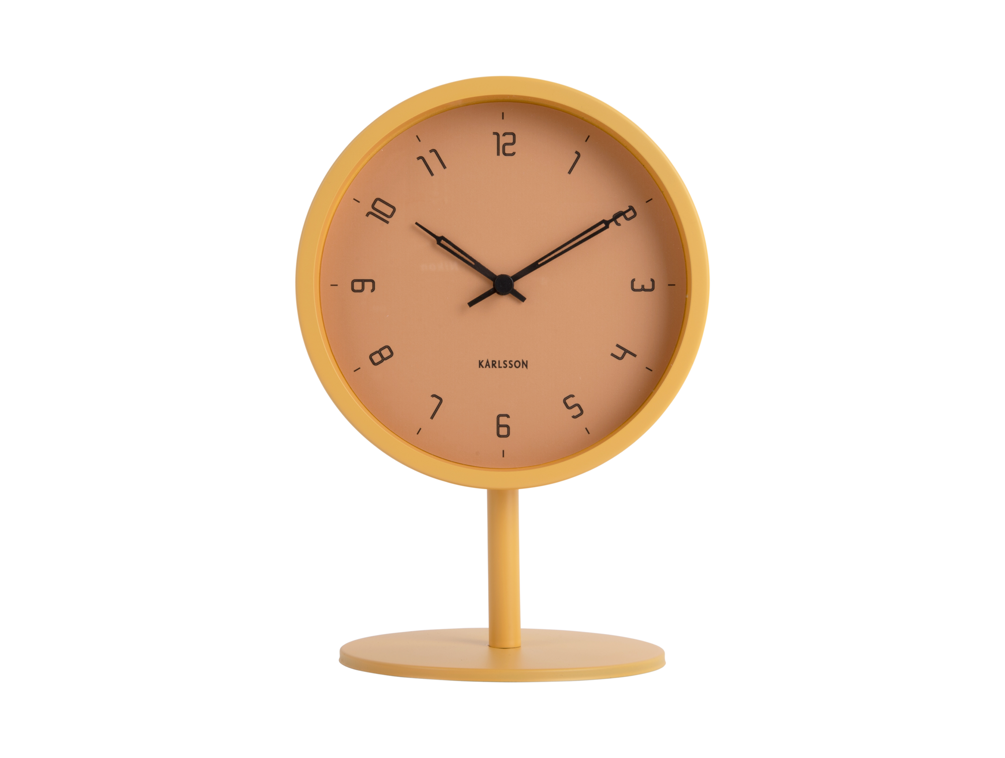 Table clock Stark iron matt honey yellow