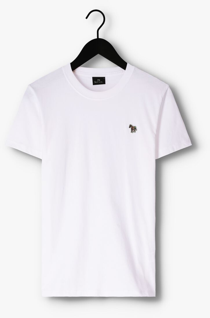 PS PAUL SMITH witte ps paul smith t-shirt mens slim fit ss tshirt zebra