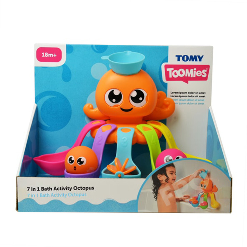 Jouet de bain Poulpy - Jouet d'activités 7 en 1