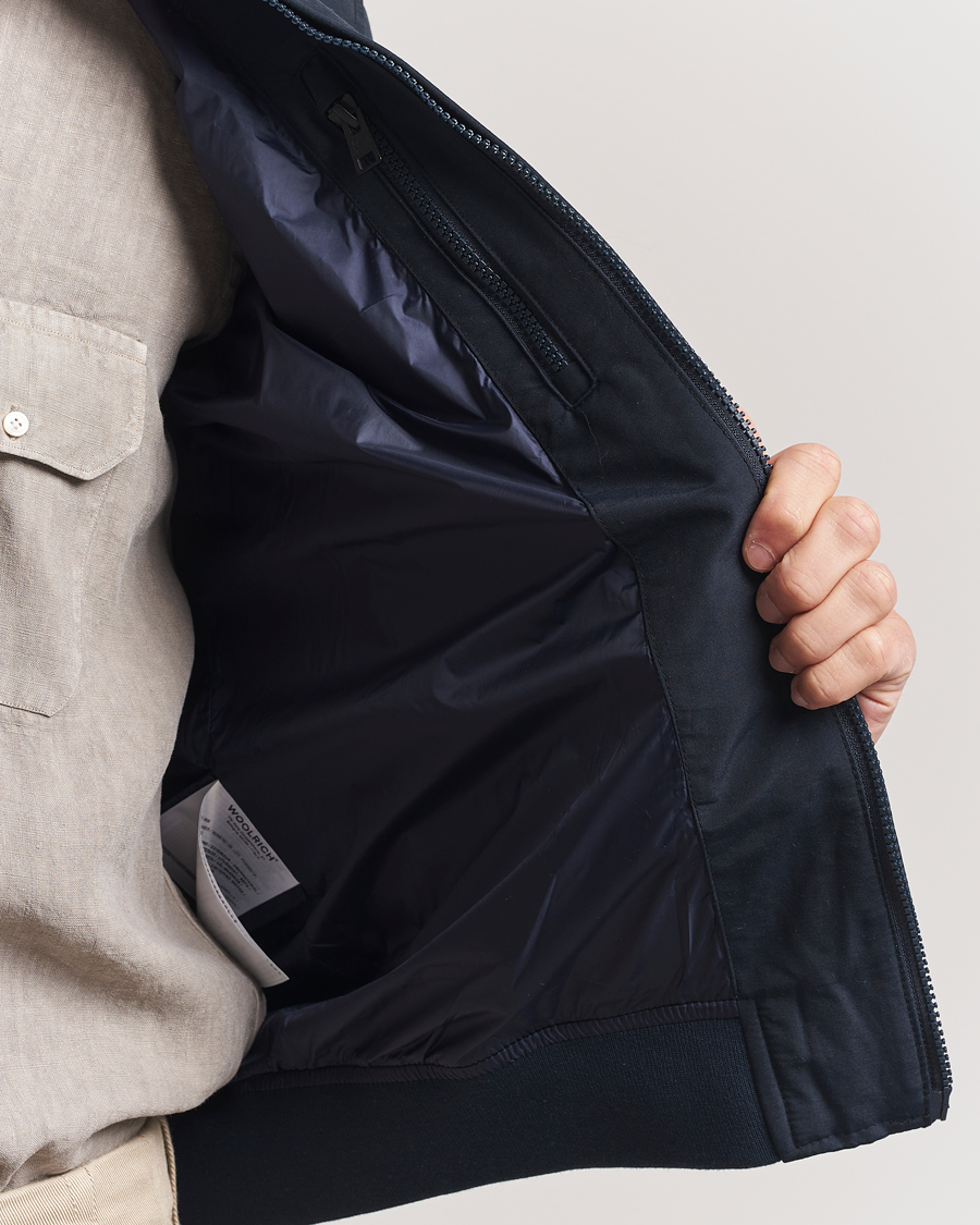 Woolrich Cruiser Bomber Jacket Melton Blue