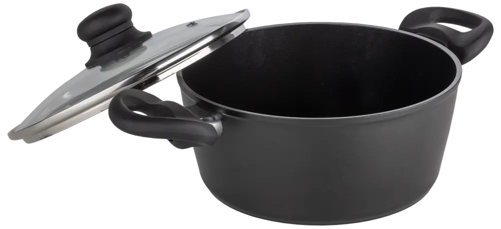 SJÖBO Gryde med låg 3,1 L - stål look