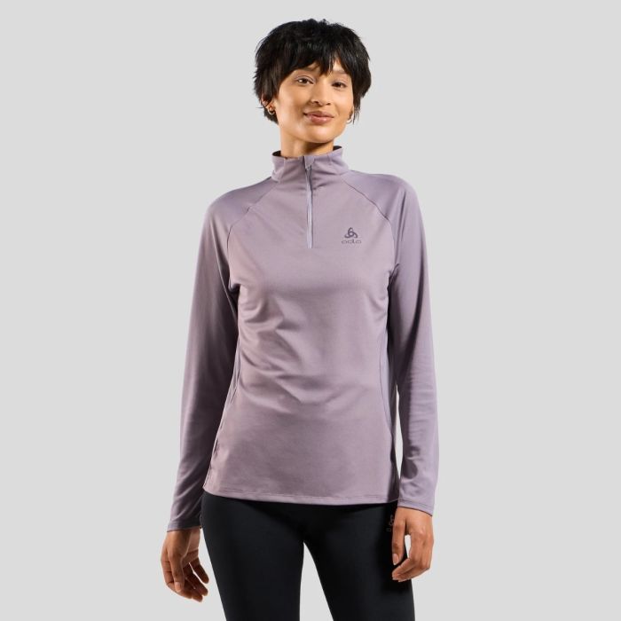 Odlo Dame Trøjer Essentials Ceramiwarm Mid Layer Half Zip Lilla