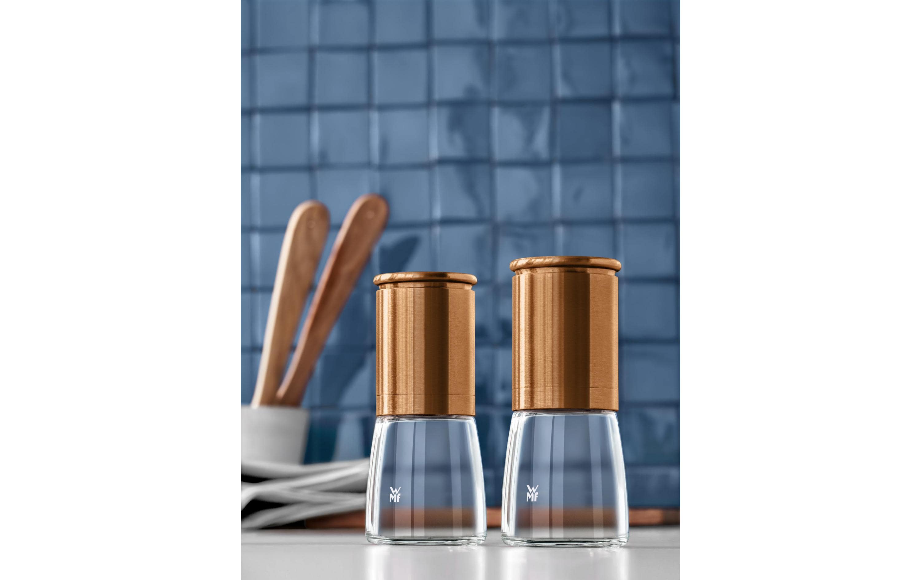 Salz- und Pfeffermühle De Luxe 2 Stück, 14 cm, TransparentGewürzmühlen Set