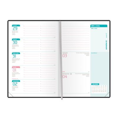Agenda Oxford &Me - 1 semaine sur 2 pages - 10 x 15 cm - tropical
