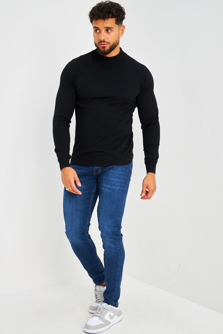 Jean Brentiny bleu foncé uni