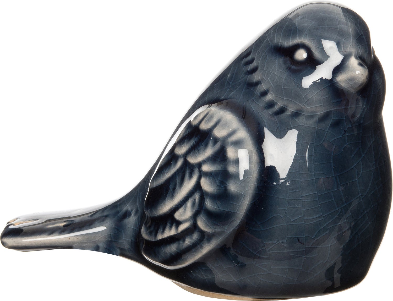 Intratuin beeld vogel blauw 12 x 7 x 8 cm
