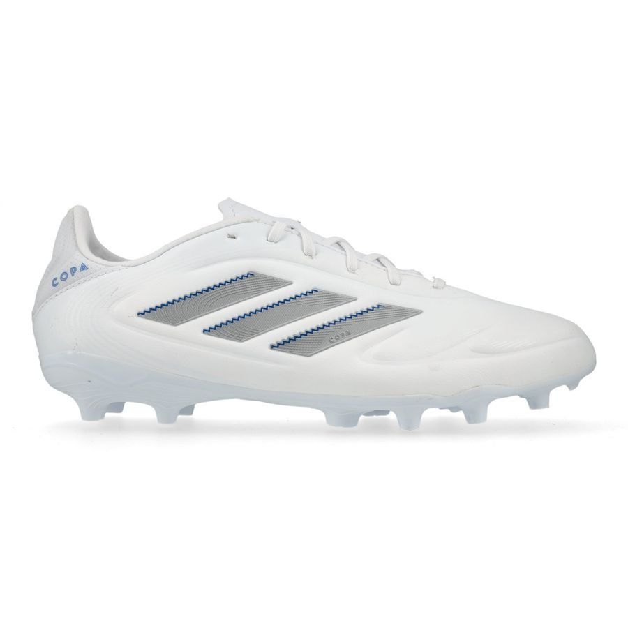 adidas Copa Pure League III FG/AG Polar Victory - Blanc/Argenté/Bleu Enfant
