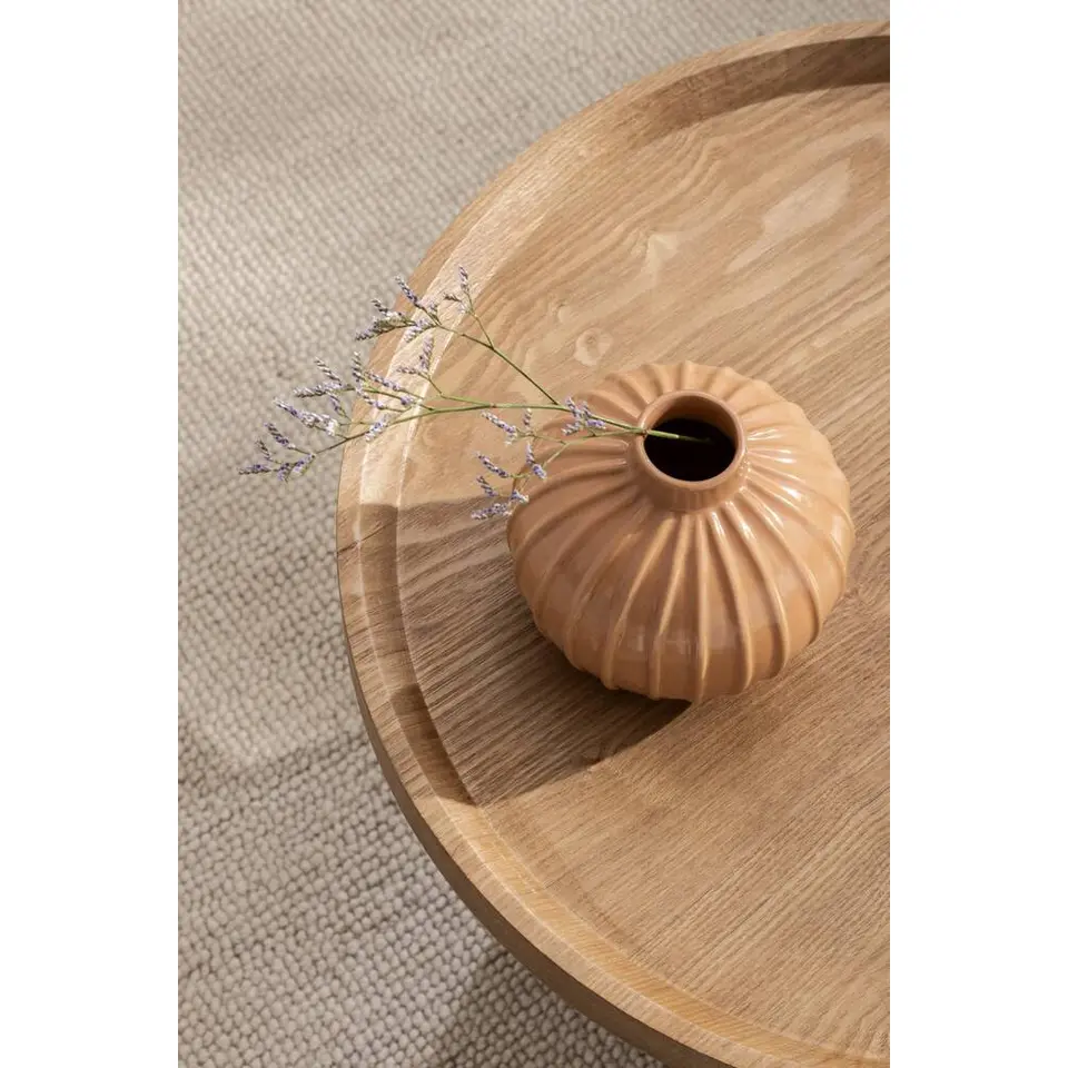 Bijzettafel Donna - naturel - Ø50x33 cm