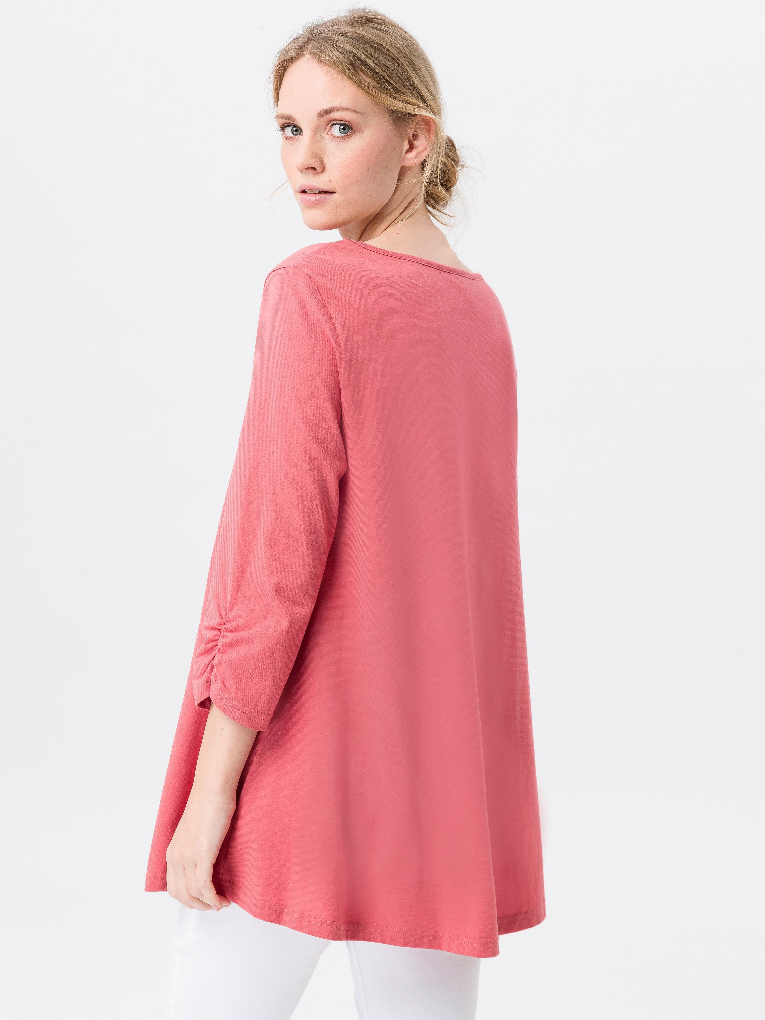 Rundhals-Longshirt