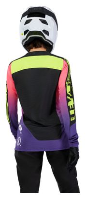 Maillot Manches Longues Fox Flexair Elevated Noir/Violet Femme