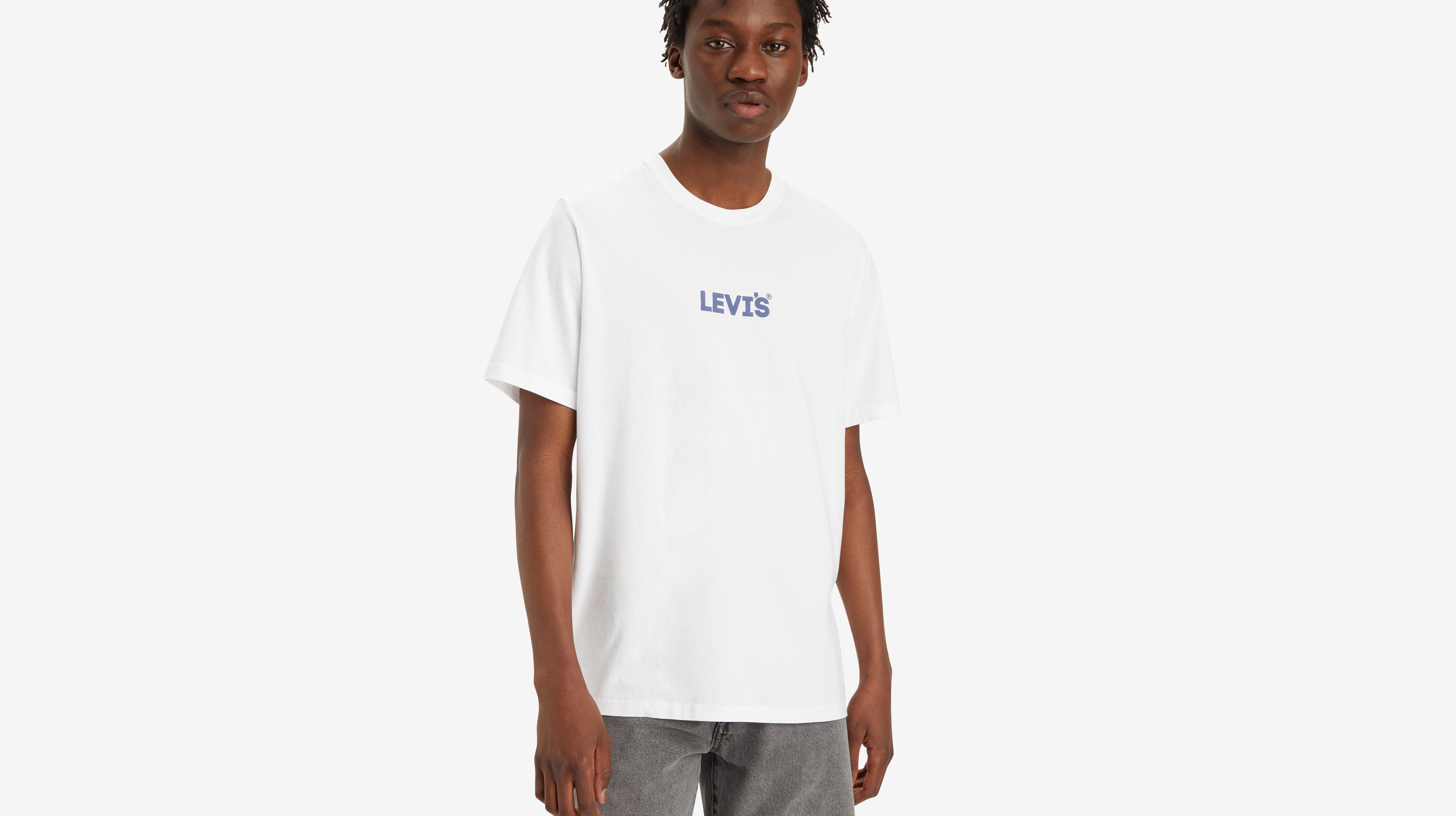 T-shirt graphique Relaxed - Coastal Fjord Headline White+ - Blanc