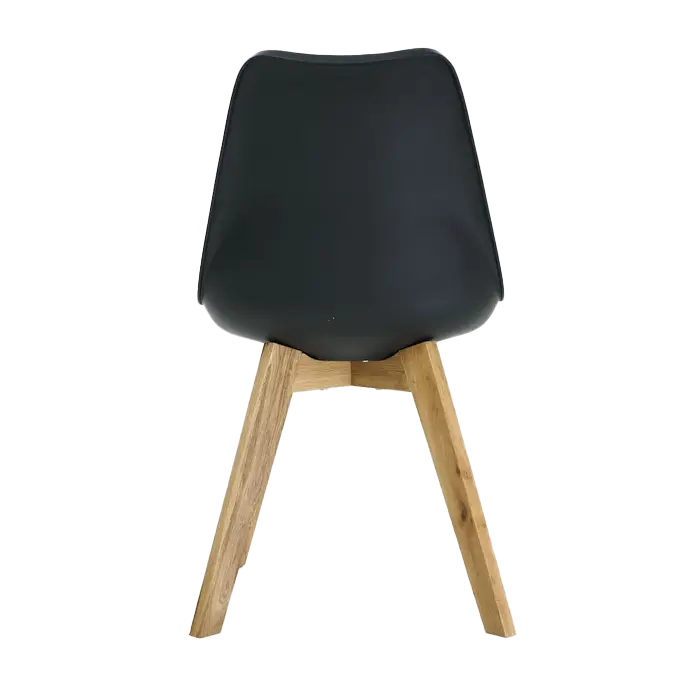 Essence Madera Eetkamerstoel Zwart - Houten Poten